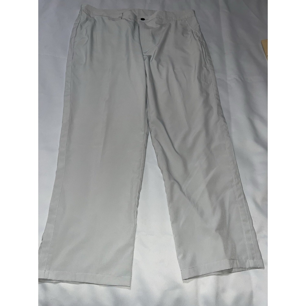 Travis Mathew‎ Pants Men 38x28 Light Gray  Golf Chino Active Performance Slacks